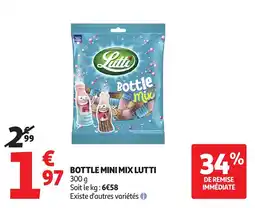 Auchan Bottle mini mix lutti offre