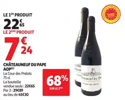 Auchan Châteauneuf du pape aop offre