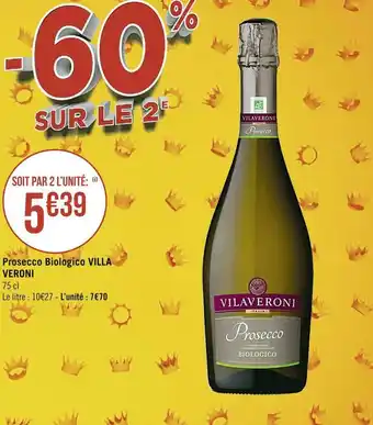 Villa veroni prosecco biologico