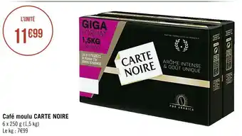 Géant Casino Carte noire café moulu offre