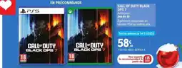 E.Leclerc CALL OF DUTY BLACK OPS 7 offre