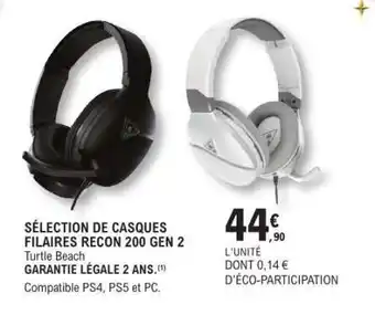 E.Leclerc SÉLECTION DE CASQUES FILAIRES RECON 200 GEN 2 offre