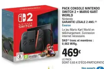 Pack Console Nintendo Switch 2 + Mario Kart World