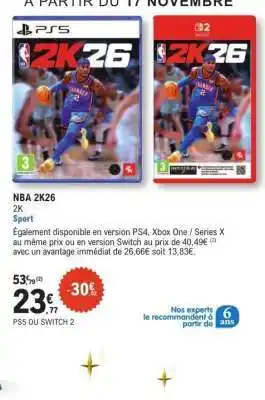 E.Leclerc NBA 2K26 offre