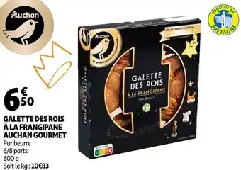 Auchan Auchan gourmet galette des rois à la frangipane offre