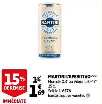 Auchan Martini martini l'aperitivo offre