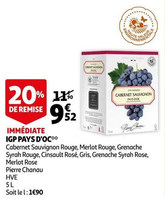 Auchan Pierre chanau igp pays d'oc offre