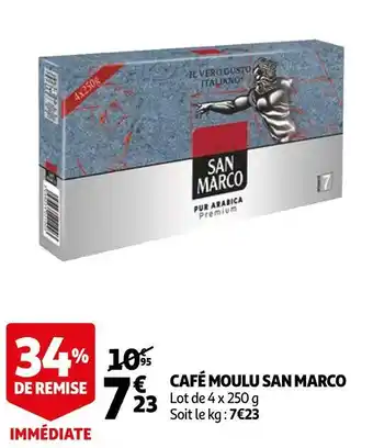 Auchan San marco café moulu offre