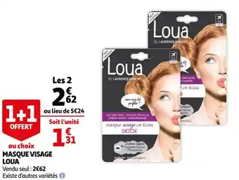 Auchan Loua masque visage offre
