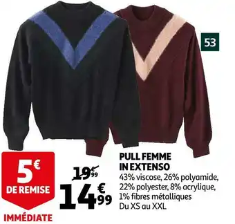 Auchan In extenso pull femme offre