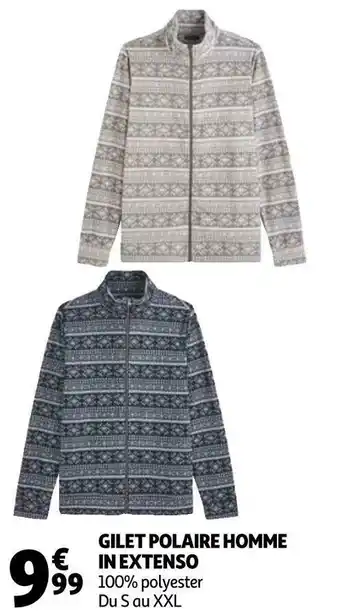 Auchan In extenso gilet polaire homme offre