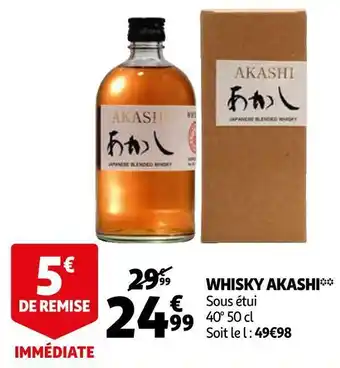 Auchan Akashi whisky offre