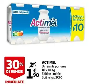 Auchan Actimel actimel offre