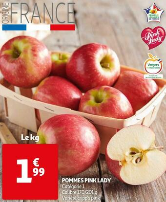 Auchan Pommes pink lady offre