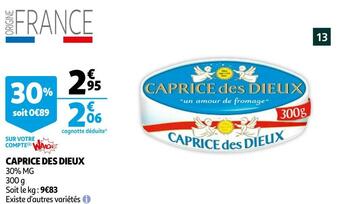 Auchan Caprice des dieux caprice des dieux offre