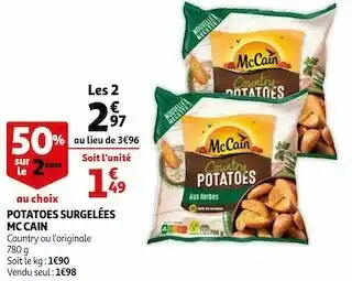 Mc cain potatoes surgelées