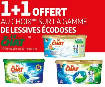 Auchan Le chat bon plan sur la gamme de lessives écodoses de la marque le chat offre