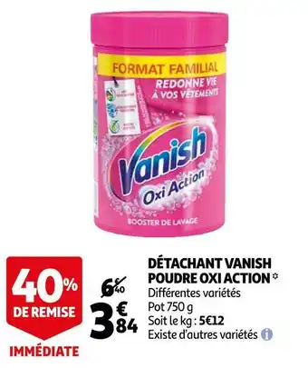 Auchan Vanish détachant poudre oxi action * offre