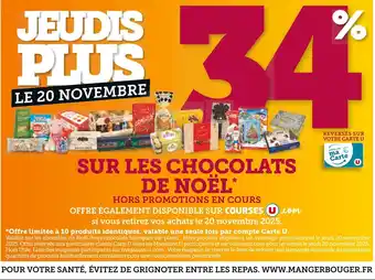 Super U SUR LES CHOCOLATS DE NOËL offre