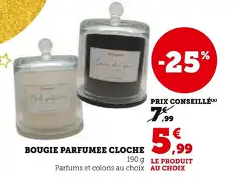 Super U Bougie parfumee cloche offre