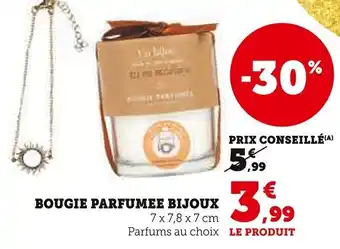 Super U Bougie parfumee bijoux offre