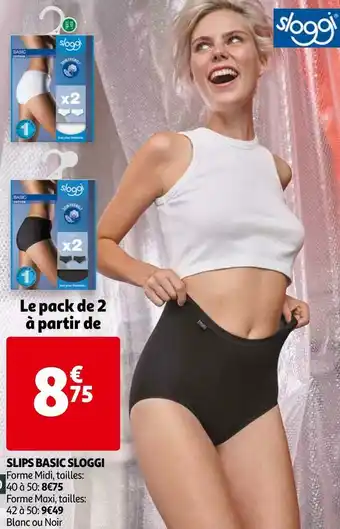 Auchan Sloggi slips basic offre