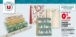 Super U Papier cadeau u offre
