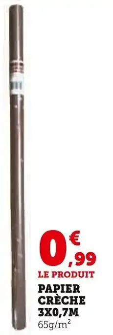 Super U Papier crèche offre