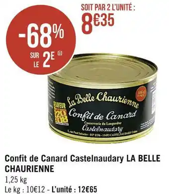 Géant Casino La belle chaurienne confit de canard castelnaudary offre