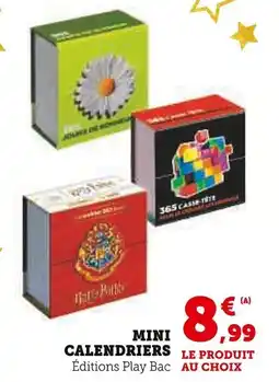 Super U Mini calendriers offre