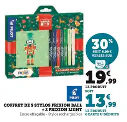Super U Coffret de 5 stylos frixion ball +2 frixion light offre