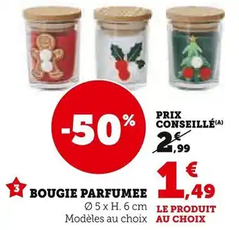 Super U Bougie parfumee offre