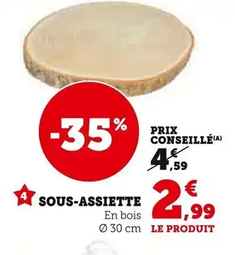 Super U Sous-assiette offre