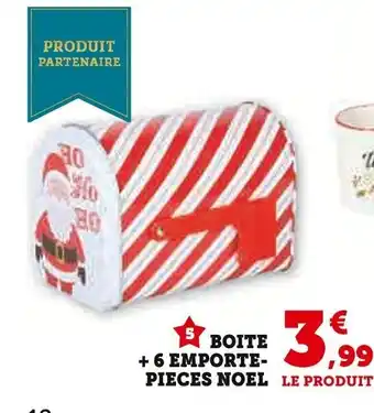 Super U Boite +6 emporte- pieces noel le produit offre
