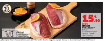 Super U Magret de canard offre