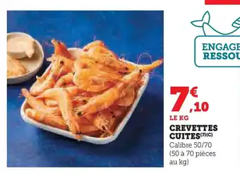 Super U Crevettes cuites offre