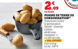 Super U Pomme de terre de consommation offre