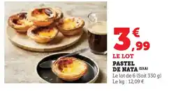 Super U Pastel de nata offre