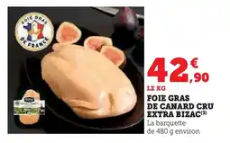 U Express Foie gras de canard cru extra bizac offre