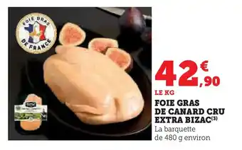 U Express Foie gras de canard cru extra bizac offre