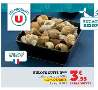 U Express Bulots cuits u offre
