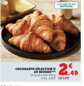 U Express Croissants sélection u au beurre offre