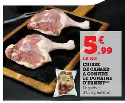 Hyper U Cuisse de canard a confire le domaine d'ernest offre