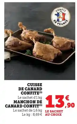 Hyper U Cuisse de canard confite offre