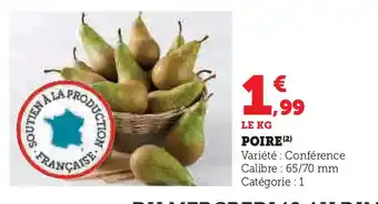 Hyper U Poire offre