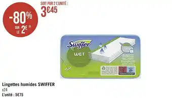 Géant Casino Swiffer lingettes humides offre
