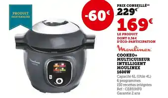 Super U Cookeo+ multicuiseur intelligent moulinex offre