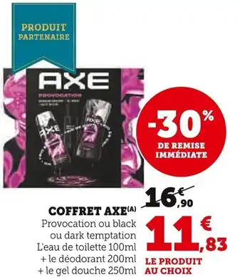 Super U Coffret axe offre