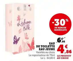 Super U Eau de toilette eau jeune offre