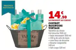 Super U Coffret baignoire vintage offre